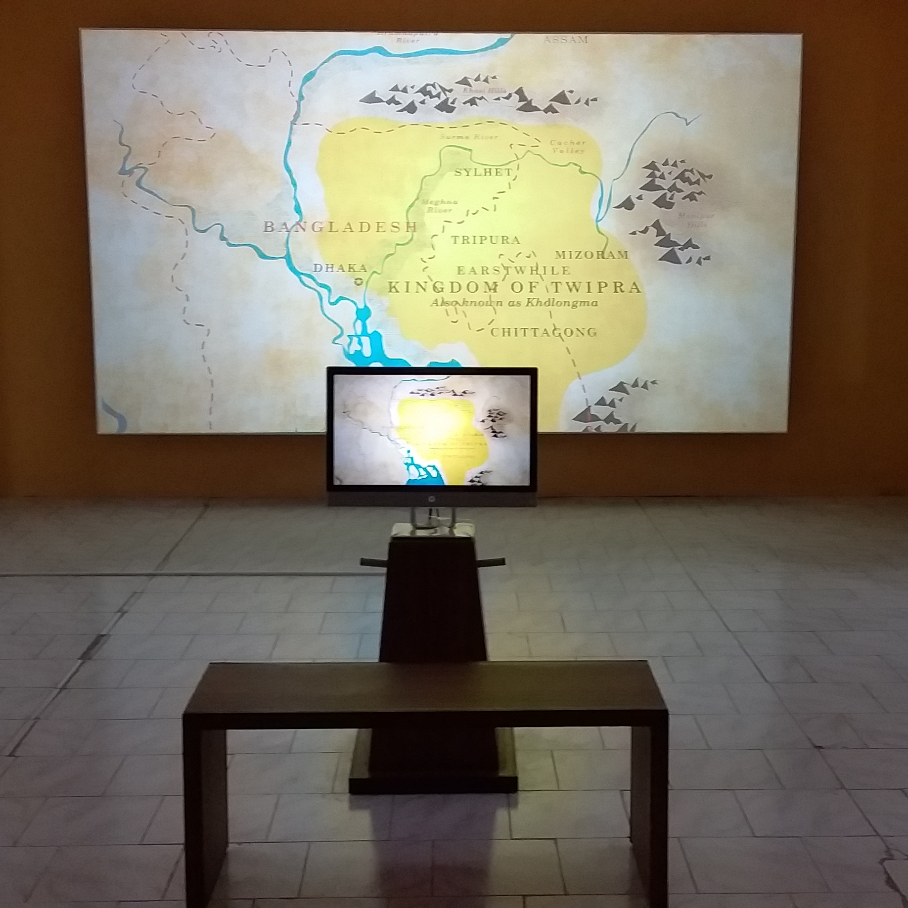 Interactive Kiosk at the Tripura State Tribal Museum