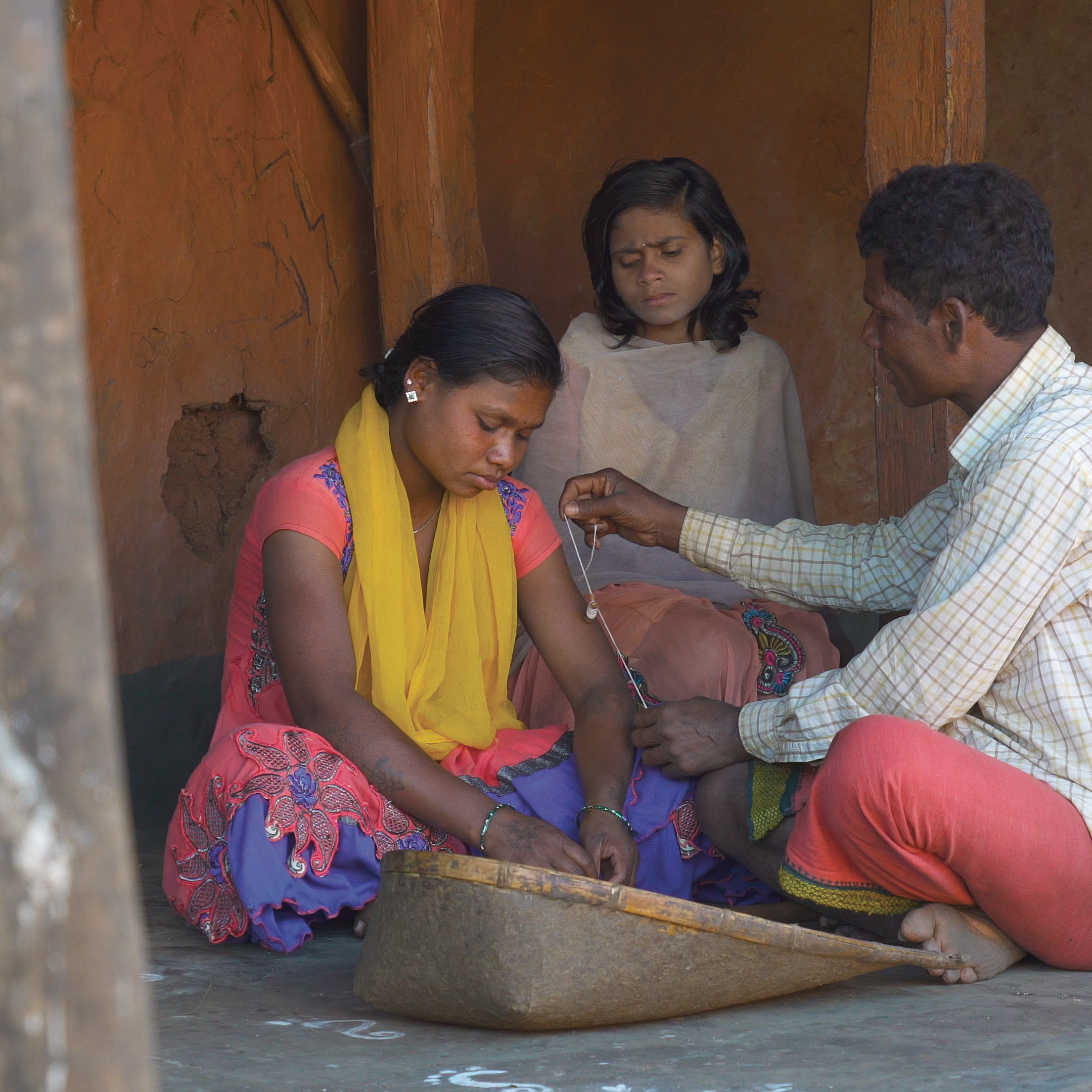 A patient with Kutia Kandha healer