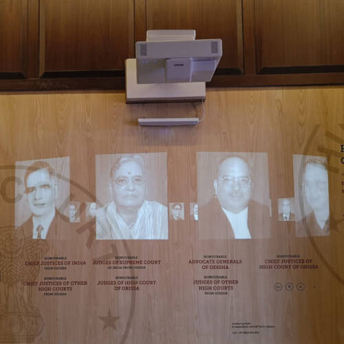 Legal Luminaries from Odisha, an Interactive Media Wall