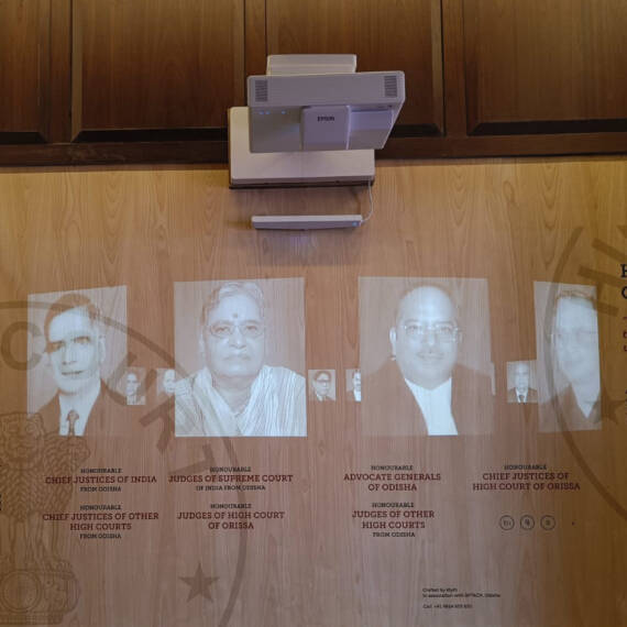 Legal Luminaries from Odisha, an Interactive Media Wall