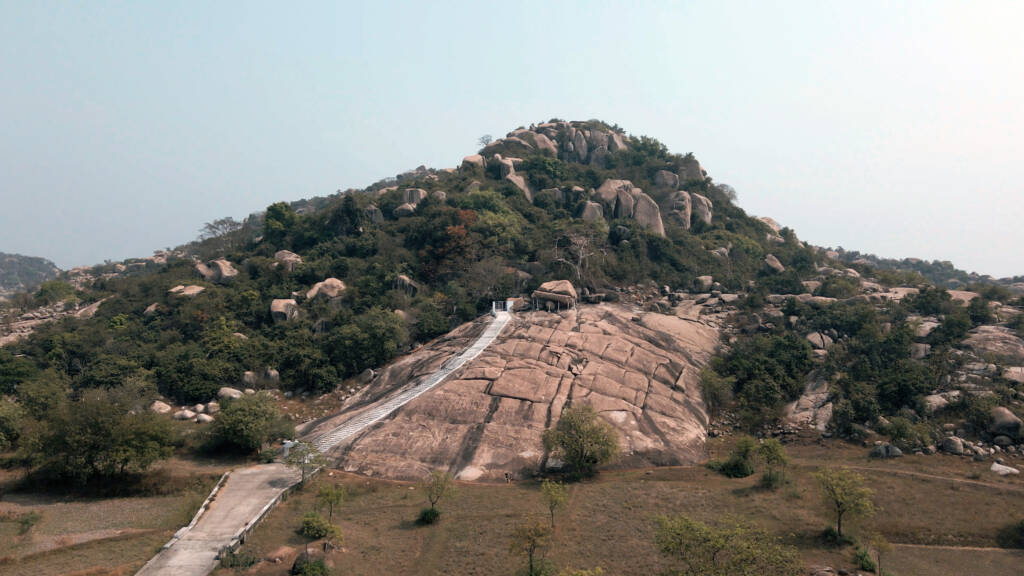 Bhumij shrine atop a hill